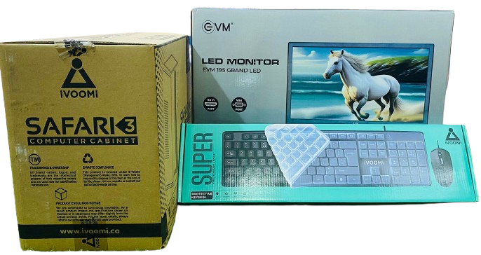 Assemble Computer (intel I3 4th, 8gb Ram 128gb Ram +500gb Hdd 19" Led Keyboard+ Mouse